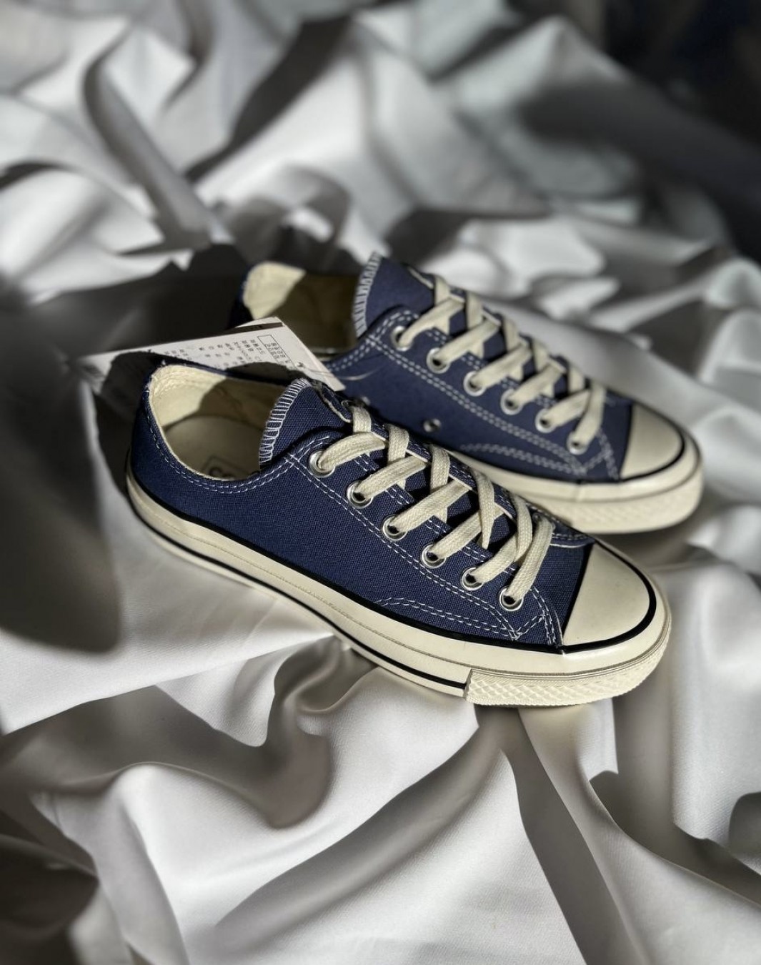 کانورس آل استار ۱۹۷۰ بدون ساق سرمه ای || Converse All Star 1970 Low Navy (کد ۲۷۰)