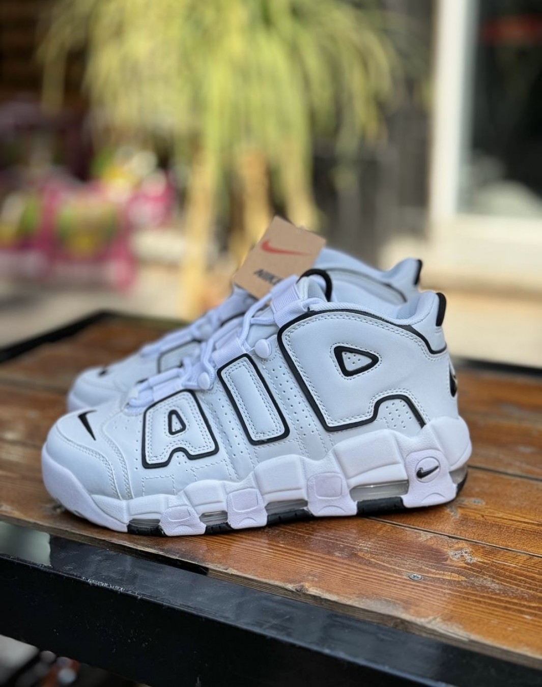 نایکی ایر آپتمپو سفید || Nike Air more up-tempo White (کد ۴۷۹)