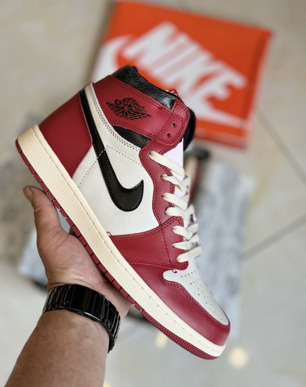 نایکی ایر جردن ۱ ساقدار شیکاگو || Nike Air Jordan 1 Retro High Chicago (کد ۴۷۴)