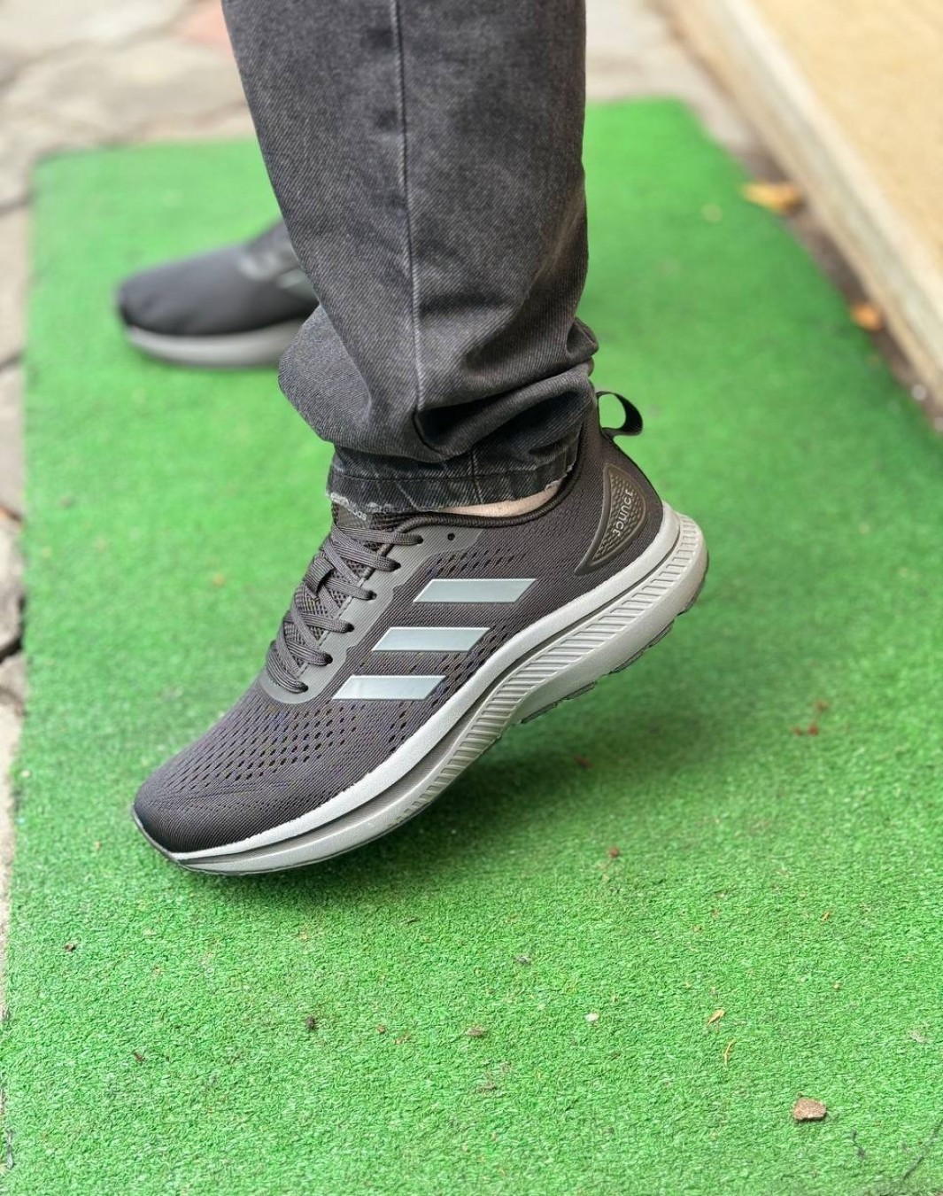 آدیداس بونس مشکی طوسی || Adidas Bounce Black Gray (کد ۴۸۹)