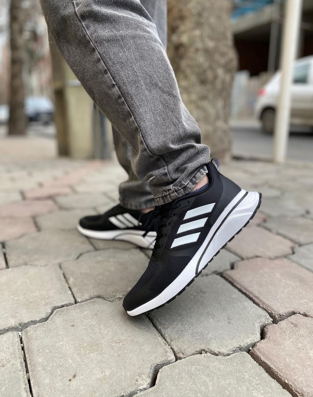 آدیداس آلفابونس TND مشکی سفید || Adidas Alphabounce TND Black White ( کد ۵۰۳)