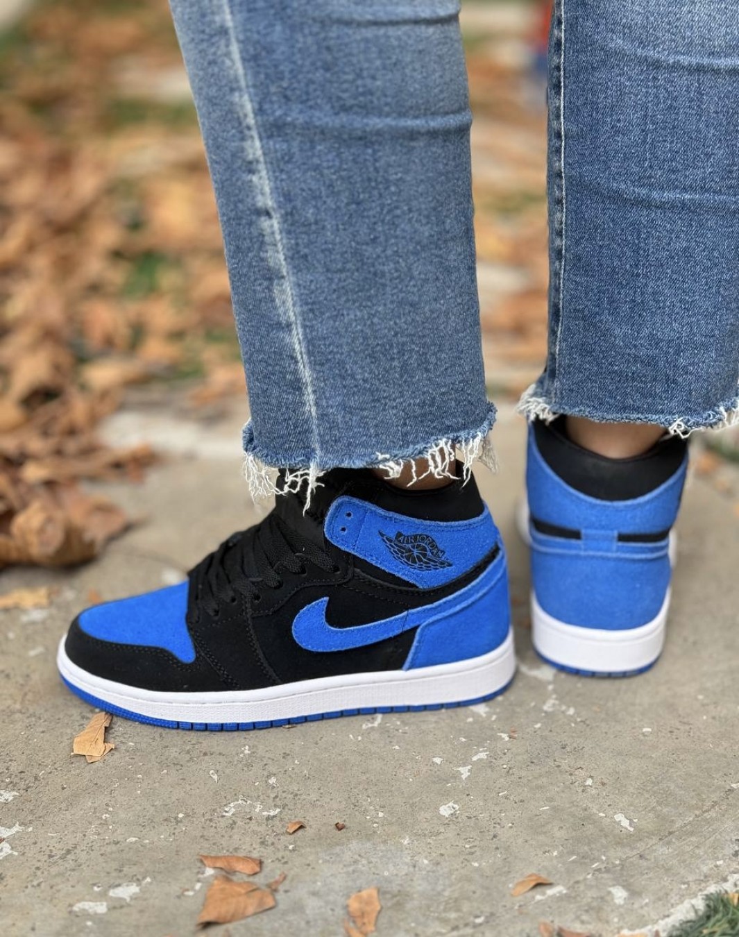 نایکی ایر جردن ۱ ساقدار رویال ریمجند || Nike Air Jordan 1 Retro High Royal Reimagined (کد ۴۷۵)