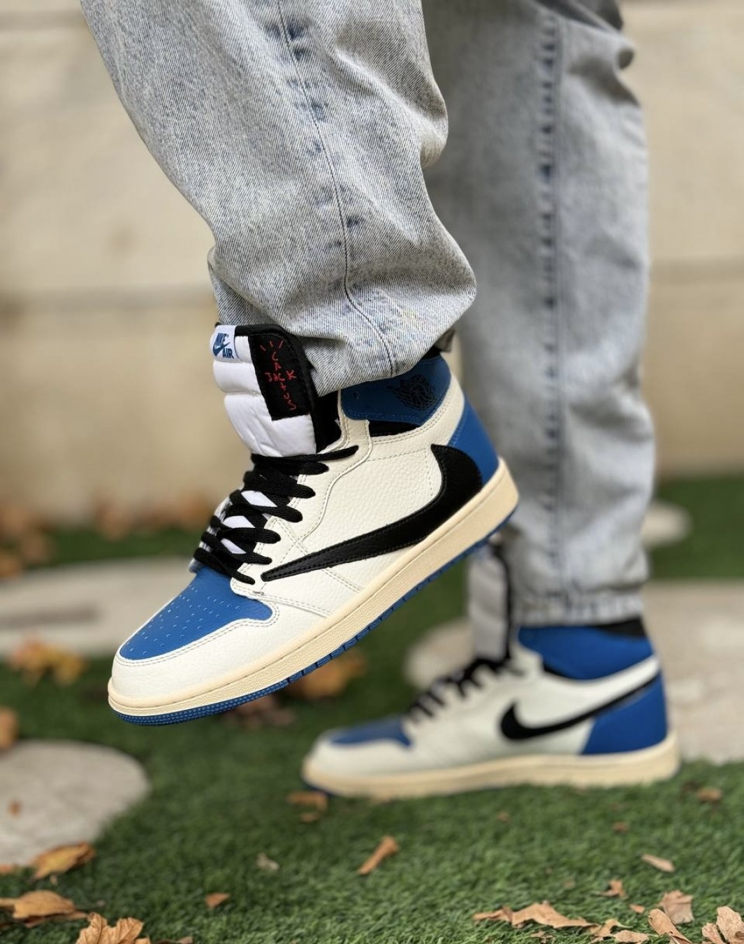 نایکی جردن 1 ترویس اسکات ساقدار فرگمنت || Nike Jordan 1 Travis scott 1 High OG Fragment (کد ۴۷۰)