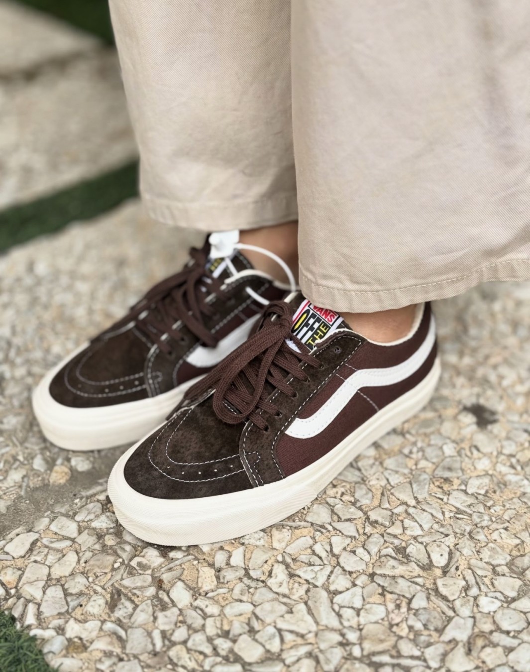 ونس اولد اسکول قهوه ای || Vans SK8 low Reissue SF Brown (کد ۴۴۱)