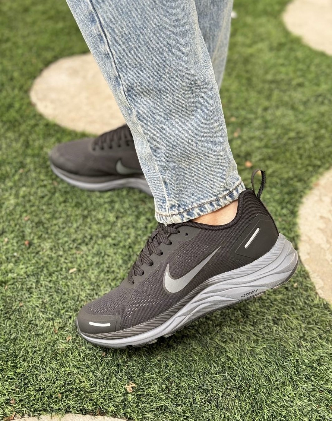 نایکی زوم وینفلو ۹ ایکس مشکی طوسی || Nike Zoom Winflo 9X (کد ۳۵۳)