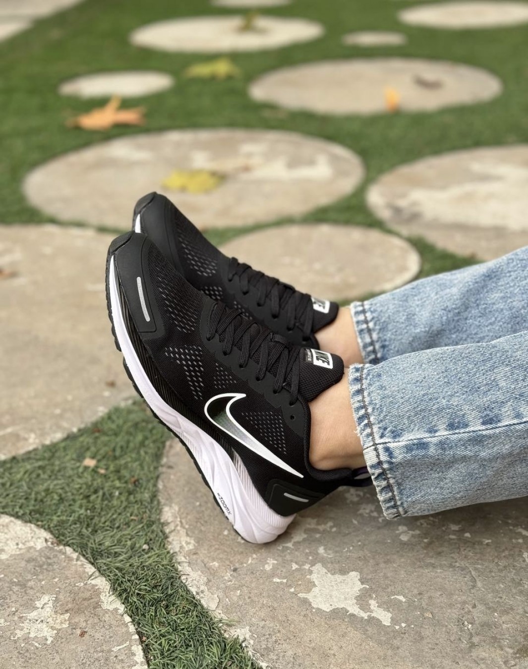 نایکی زوم وینفلو ۹ ایکس مشکی سفید || Nike Zoom Winflo 9X (کد ۴۳۰)