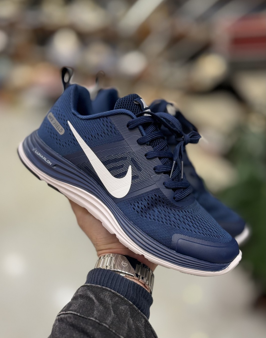 نایکی شیلد لونارلون سرمه ای || Nike Shield Lunarlon Navy (کد ۵۲۴)