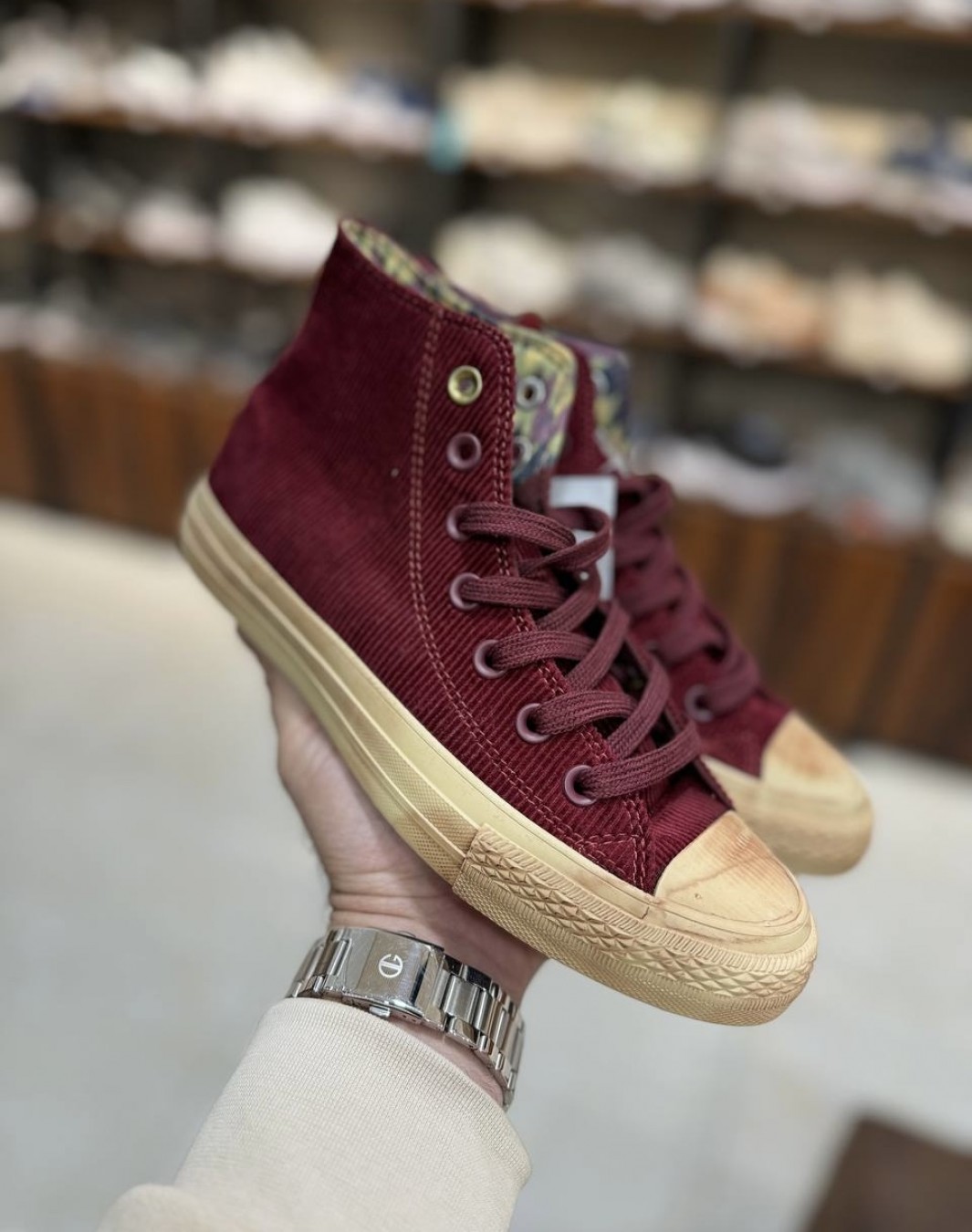 کانورس آل استار چاک تیلور ونکا شرابی || Wonka Converse Chuck Taylor All Star Deep Burgundy (کد ۵۲۹)