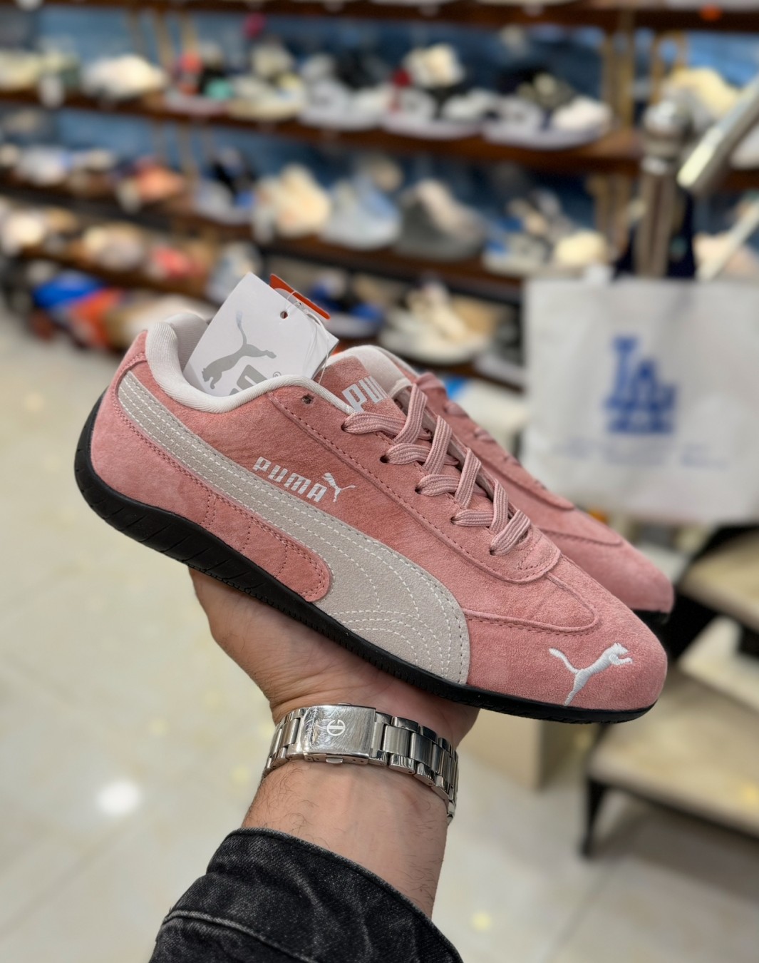 پوما اسپید کت صورتی || Puma Speed Cat Whisp Of Pink (کد ۶۰۸)