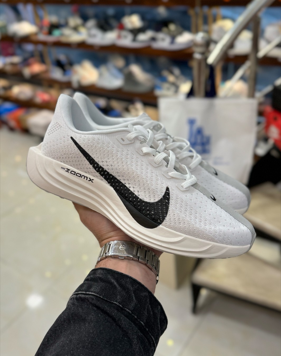 نایکی زوم پگاسوس پلاس سفید || Nike Zoom Pegasus Plus White (کد ۶۱۱)