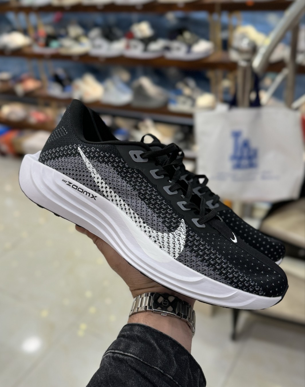 نایکی زوم پگاسوس پلاس مشکی طوسی || Nike Zoom Pegasus Plus Black gray (کد ۶۱۲)