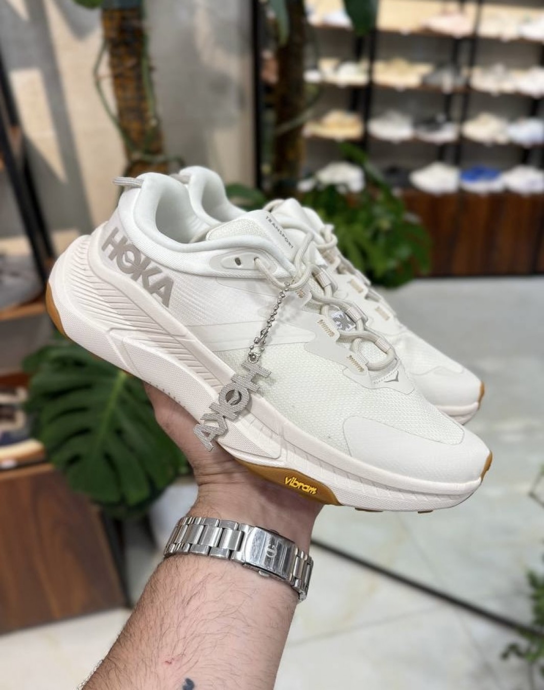 هوکا ترنسپورت گورتکس کرم || Hoka One One Transport GTX beige (کد ۶۱۷)