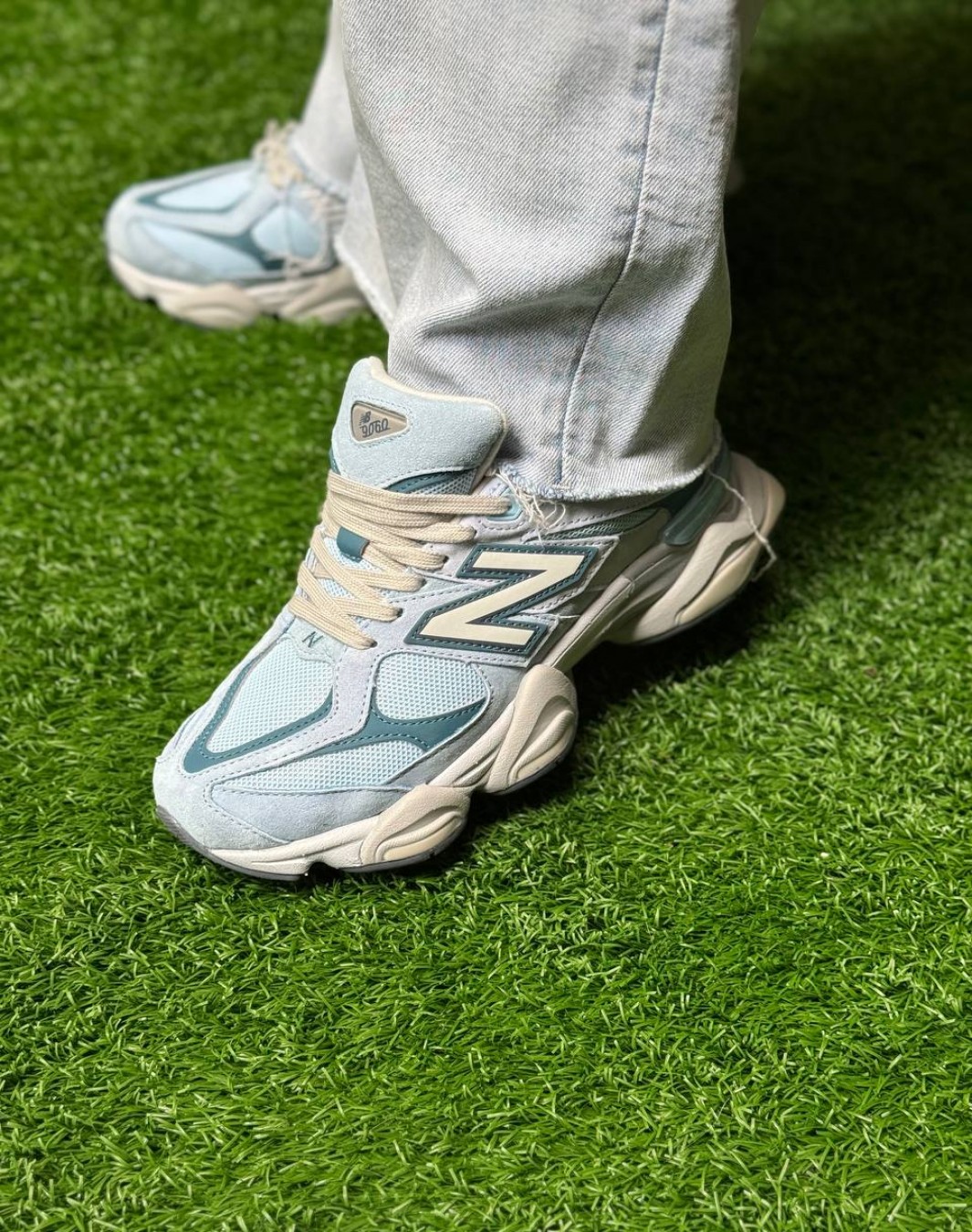 نیوبالانس 9060 آبی طوسی || New Balance 9060 Chrome Blue (کد 113)