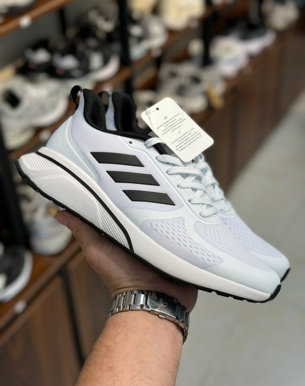 آدیداس آلفابونس TND سفید مشکی || Adidas Alphabounce TND White Black ( کد ۶۴۵)