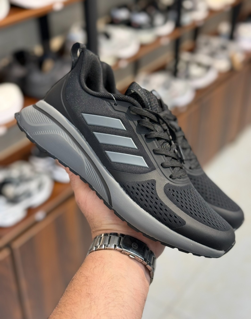 آدیداس آلفابونس TND مشکی خاکستری || Adidas Alphabounce TND Black Grey ( کد ۶۴۶)