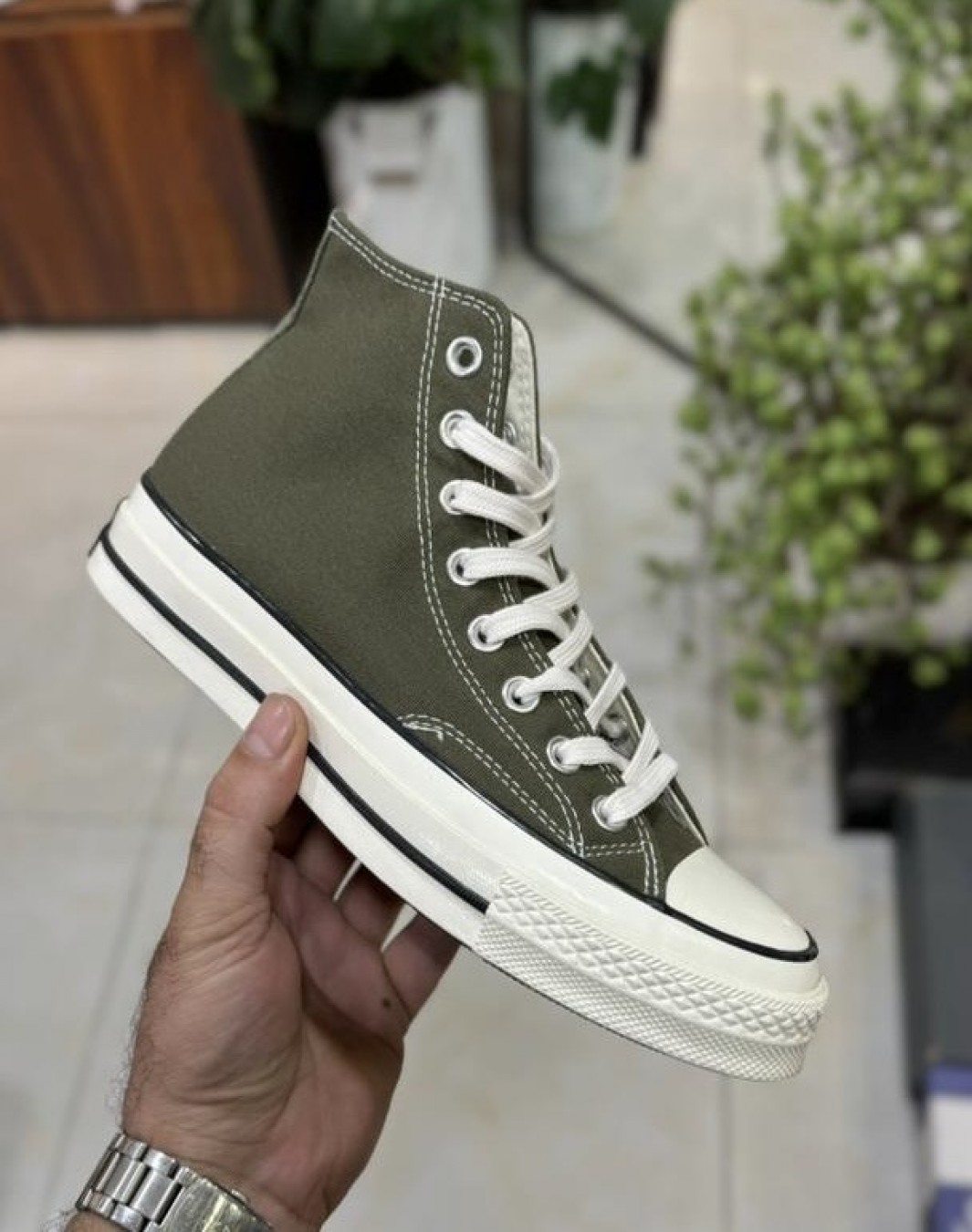 کانورس آل استار ۱۹۷۰ سبز زیتونی || Converse All Star 1970 Olive (کد ۳۰۴)