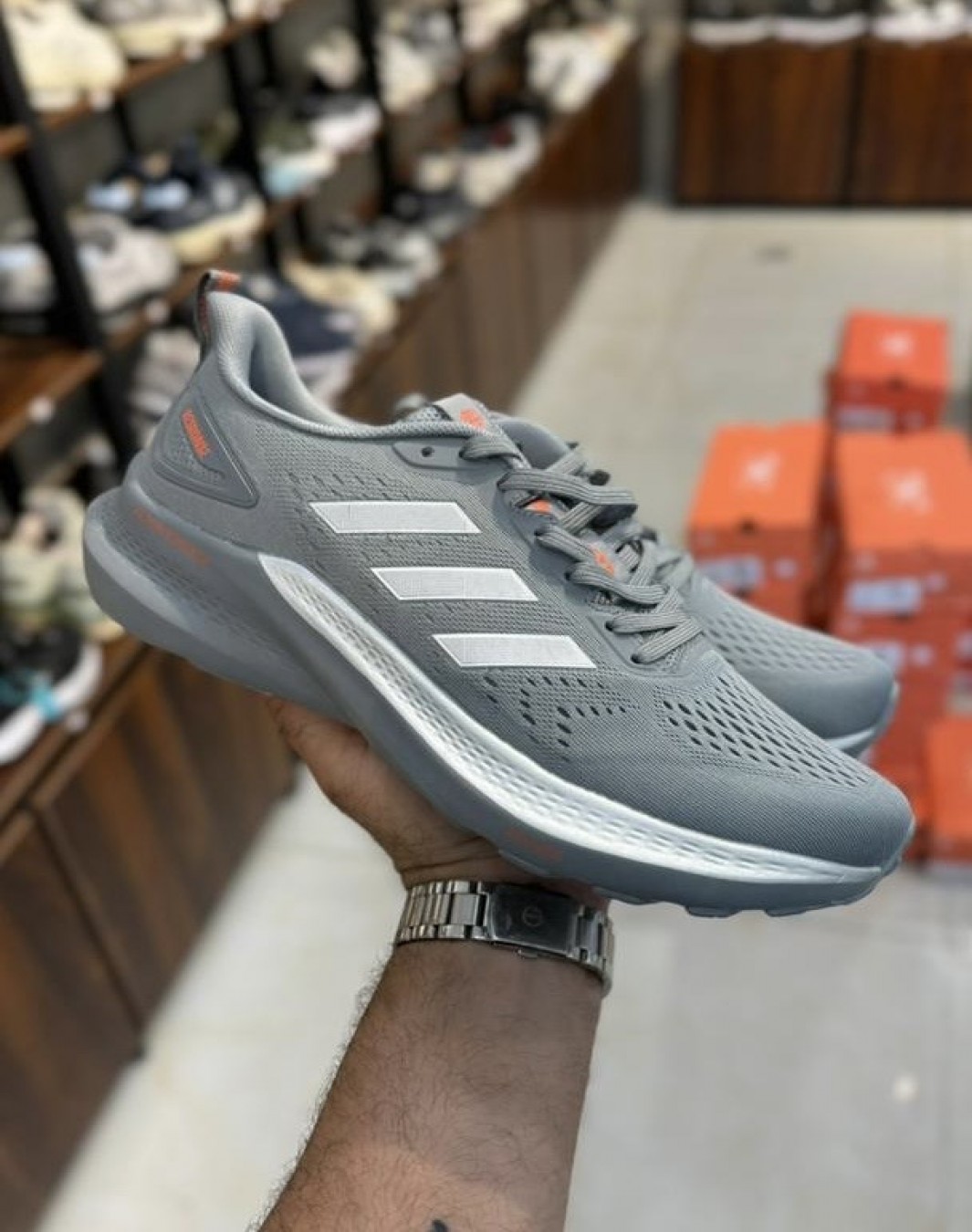 آدیداس ریسرونس آلفابونس طوسی || Adidas Resronce Alphabounce Gray (کد ۶۶۳)
