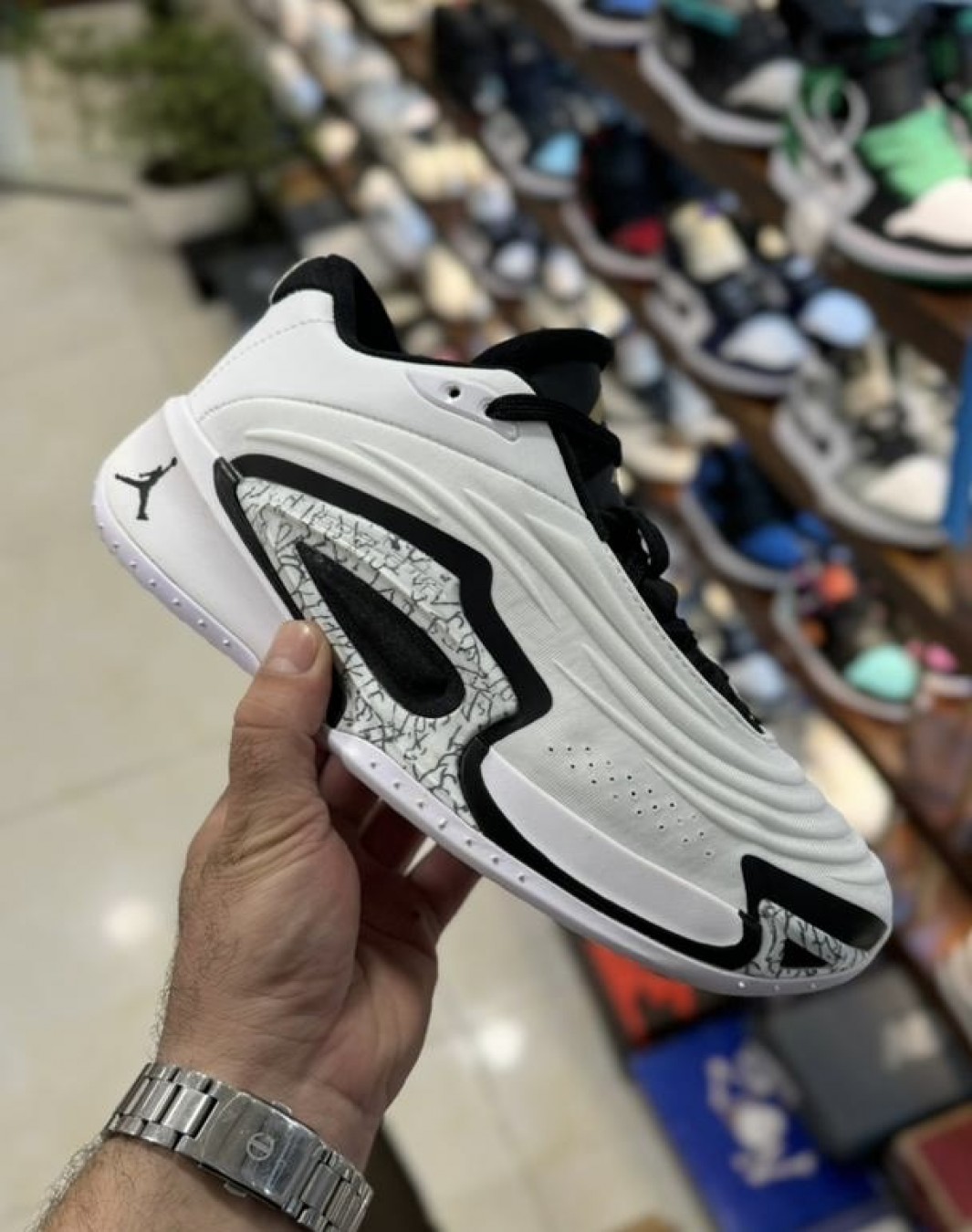 نایکی جردن لوکا ۳ سفید مشکی || Nike Jordan Luka 3 MotorSport (کد ۶۷۶)