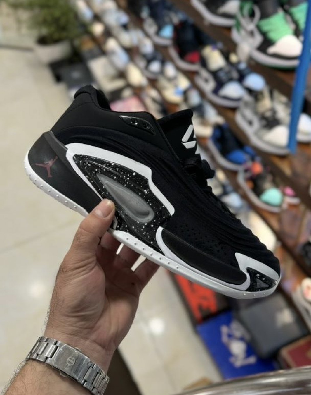 نایکی جردن لوکا ۳ مشکی سفید || Nike Jordan Luka 3 Speedway (کد ۶۷۷)