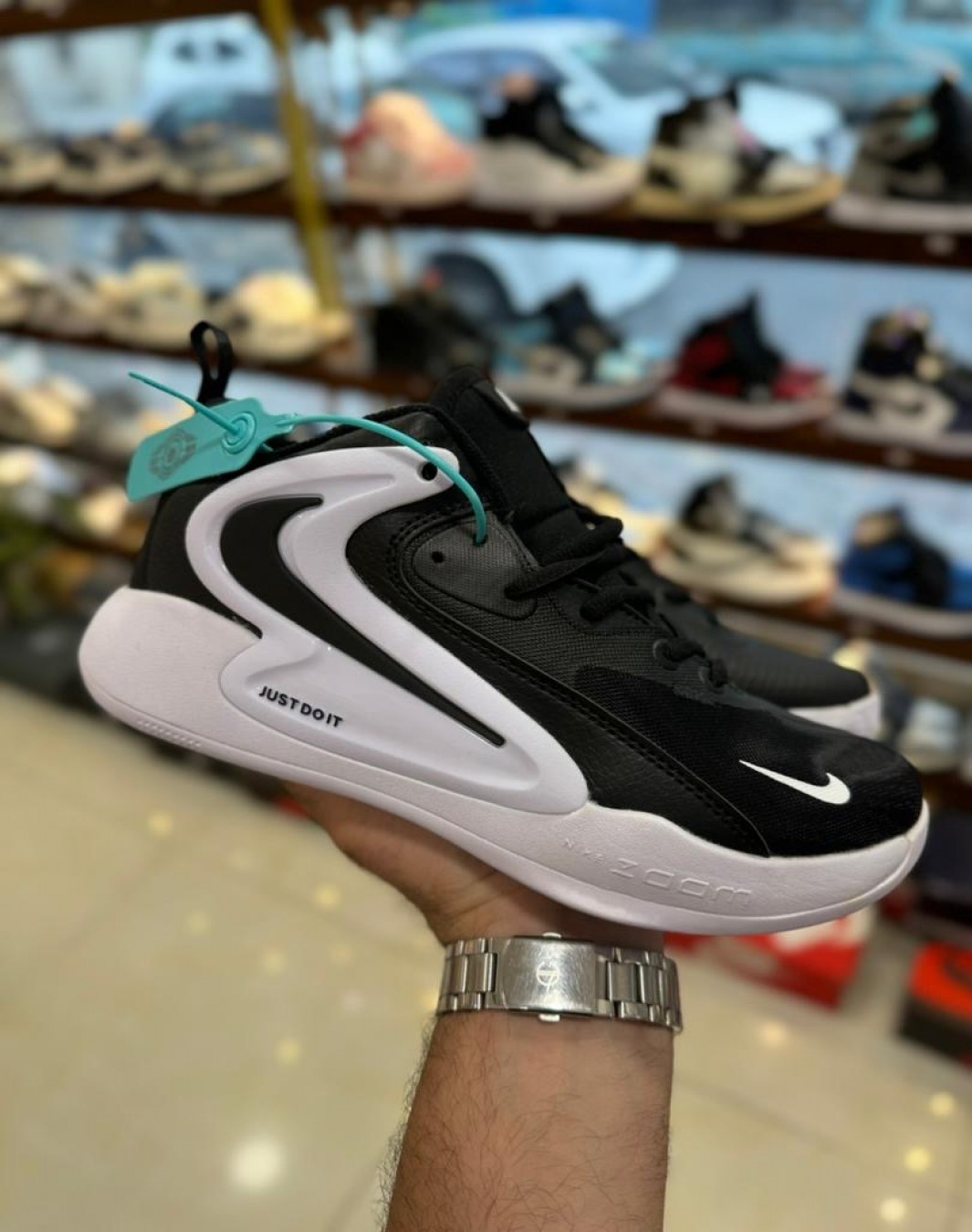 نایکی هایپر ست ۲ مشکی سفید || Nike Hyper Set 2 Black White (کد ۶۷۸)