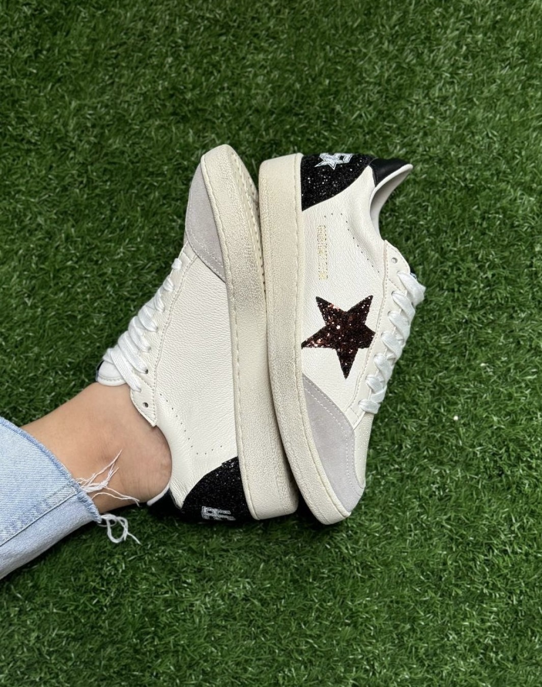 گلدن گوس سوپر استار سفید مشکی || Golden Goose Super Star White Black (کد ۶۳۴)
