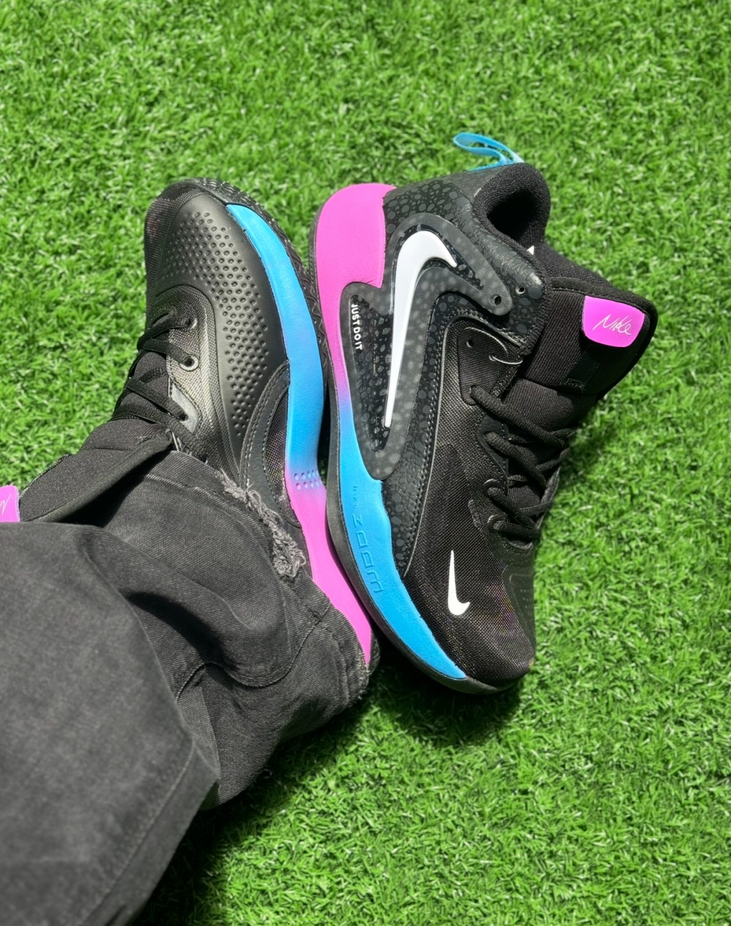نایکی هایپر ست ۲ مشکی آبی || Nike Hyper Set 2 Black Blue (کد ۶۸۱)