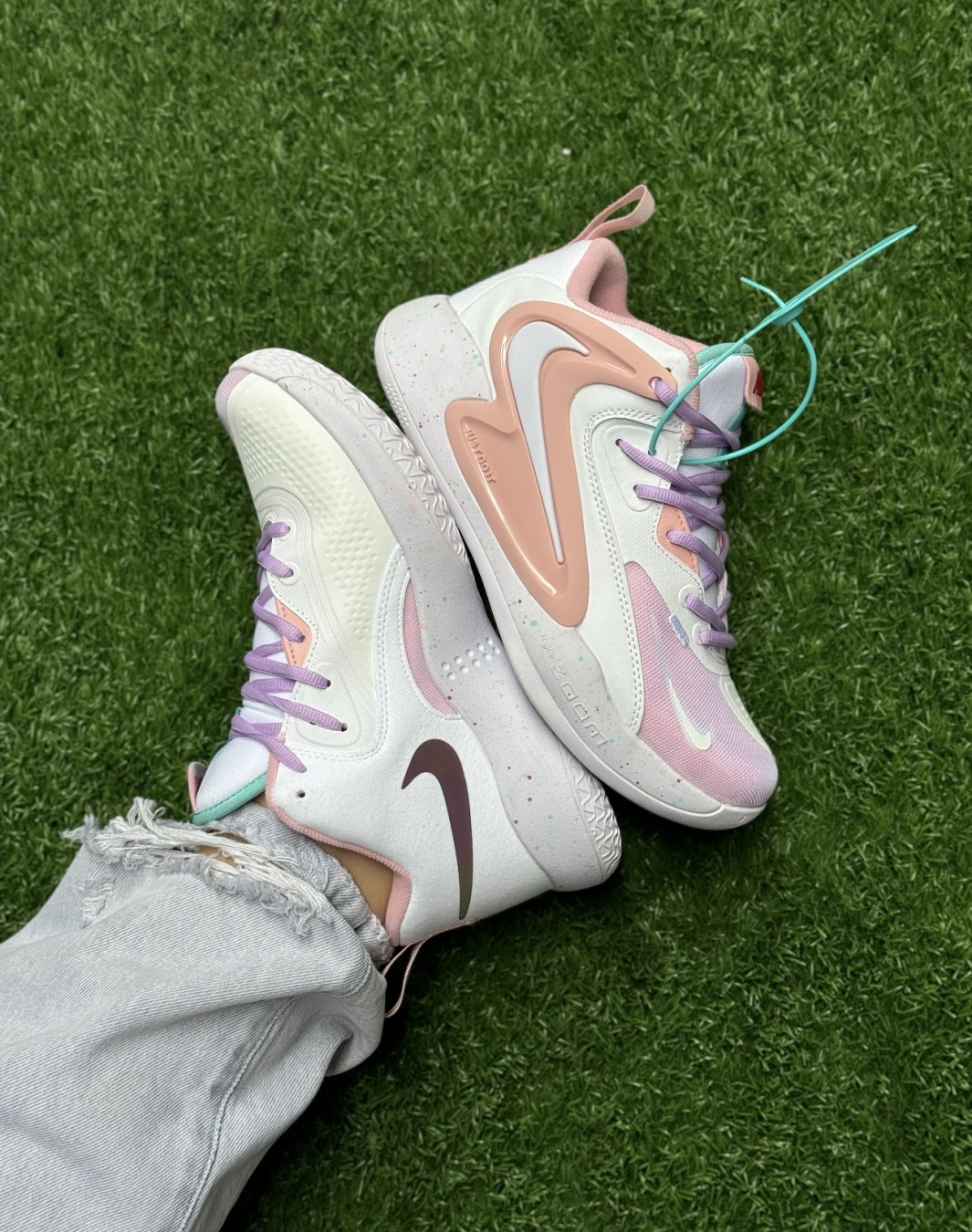 نایکی هایپر ست ۲ سفید صورتی || Nike Hyper Set 2 White Arctic Pink (کد ۶۸۰)