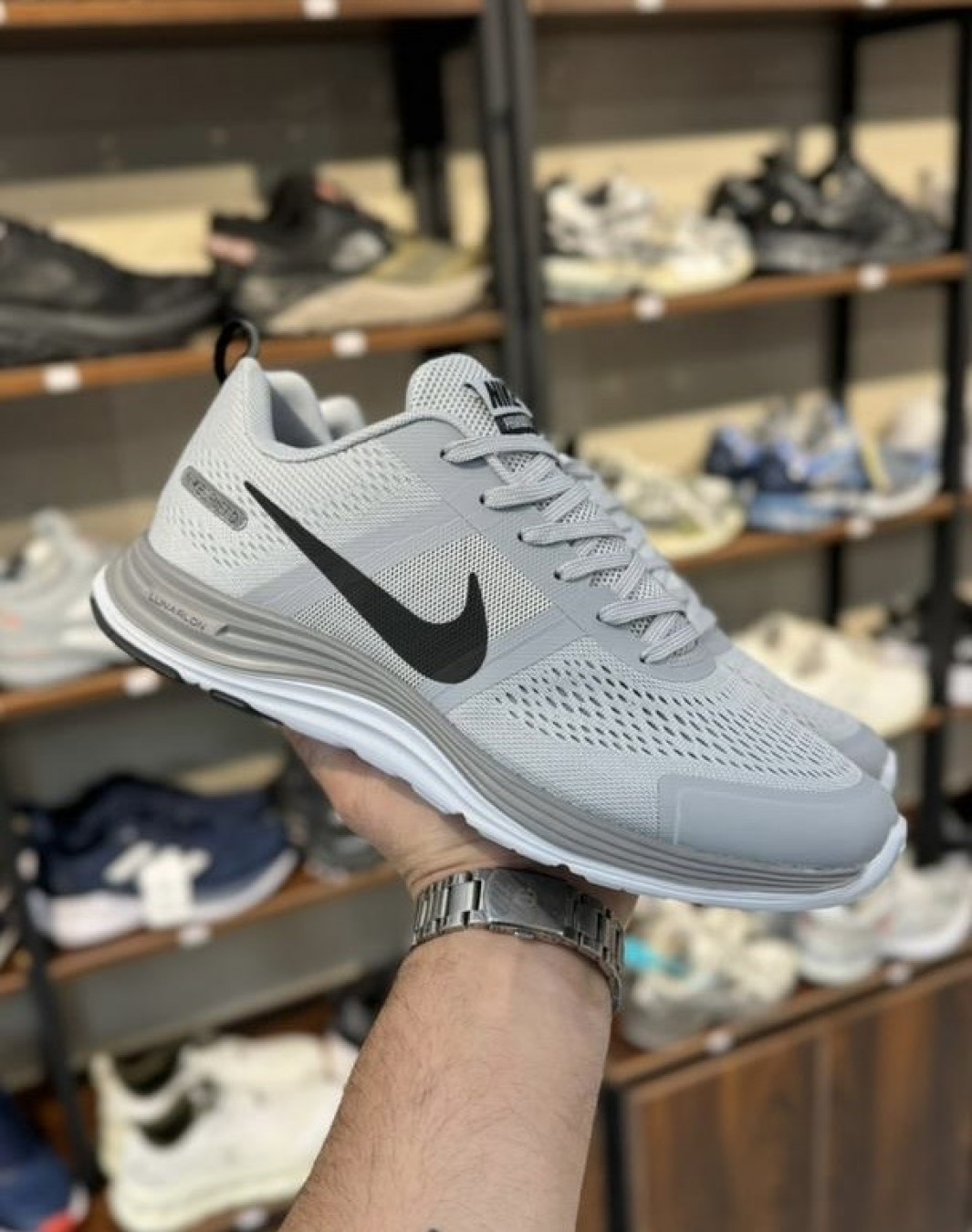 نایکی شیلد لونارلون طوسی || Nike Shield Lunarlon Gray (کد ۷۲۸)