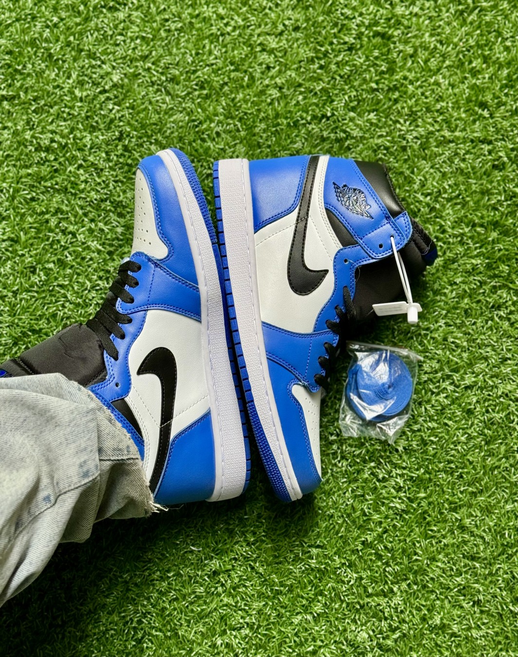 نایکی ایر جردن ۱ ساقدار رویال گیم || Nike Air Jordan 1 High OG Royal Game (کد ۷۱۸)