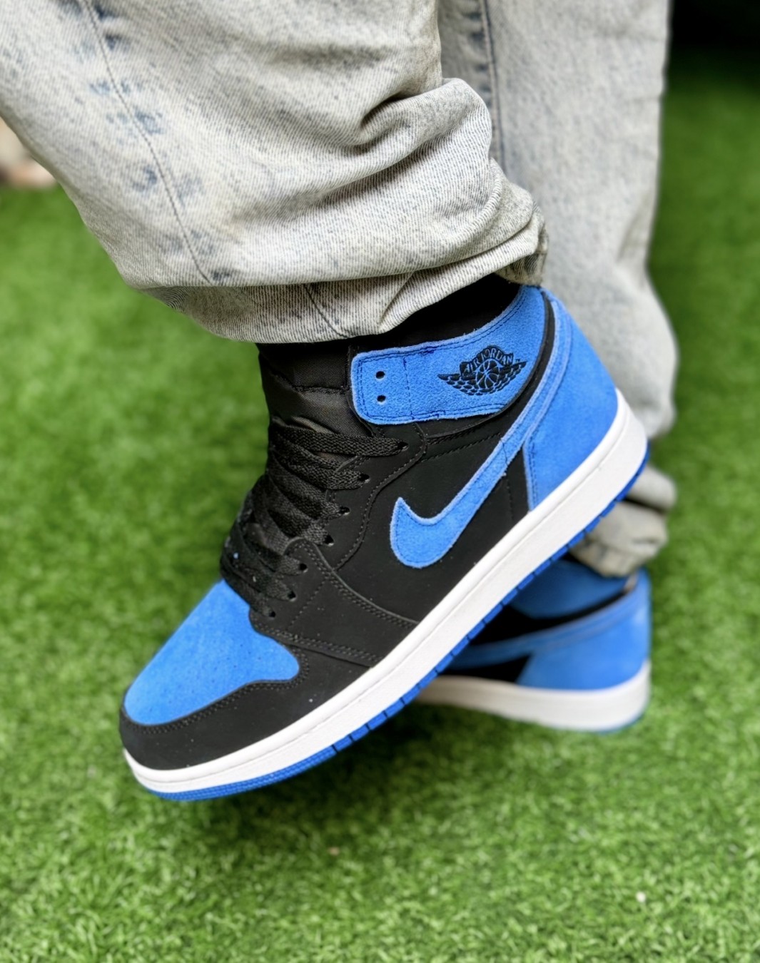 نایکی ایر جردن ۱ ساقدار رویال ری ایمجند || Nike Air Jordan 1 Retro High Royal Reimagined (کد ۴۷۵)