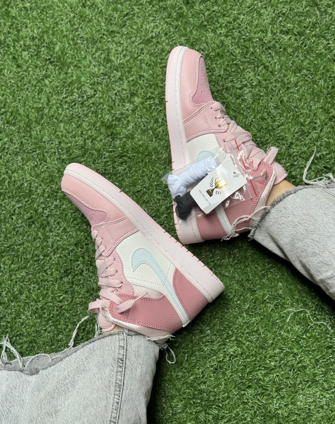 نایکی ایر جردن 1 ساقدار صورتی دیجیتال پینک