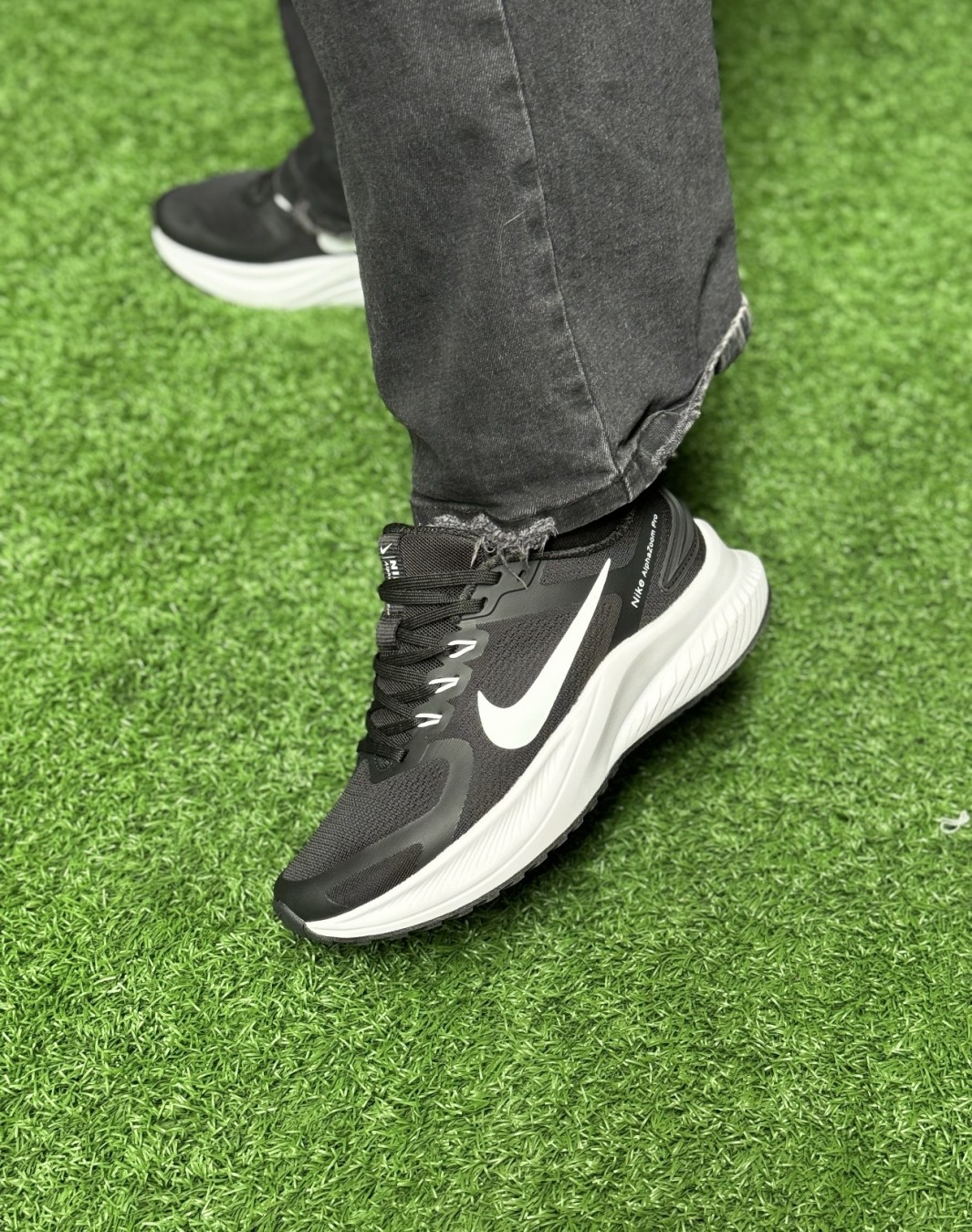 نایکی آلفا زوم پرو مشکی سفید || Nike Alpha Zoom Pro Black White (کد ۷۰۴)