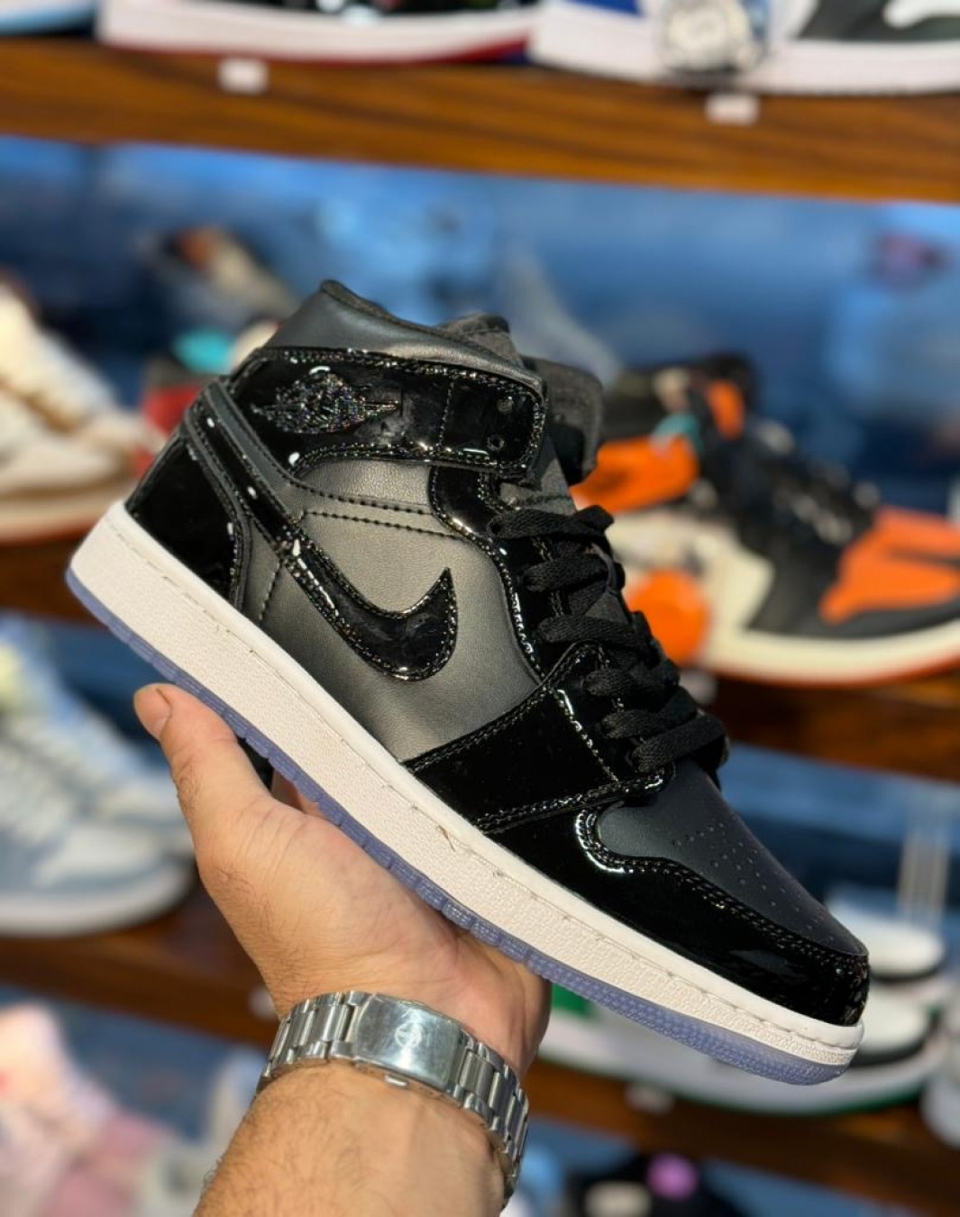 نایکی ایر جردن ۱ ساقدار اسپیس جم || Nike Air Jordan 1 Mid SE Space Jam (کد ۷۳۵)