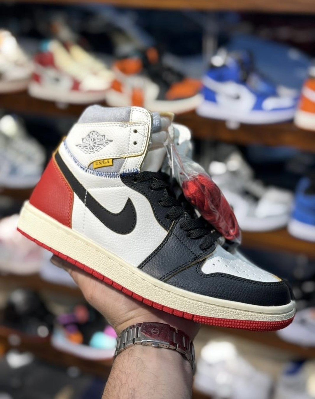 نایکی ایر جردن ۱ ساقدار یونیون ال ای || Nike Air Jordan 1 Retro High Union LA (کد ۷۳۶)