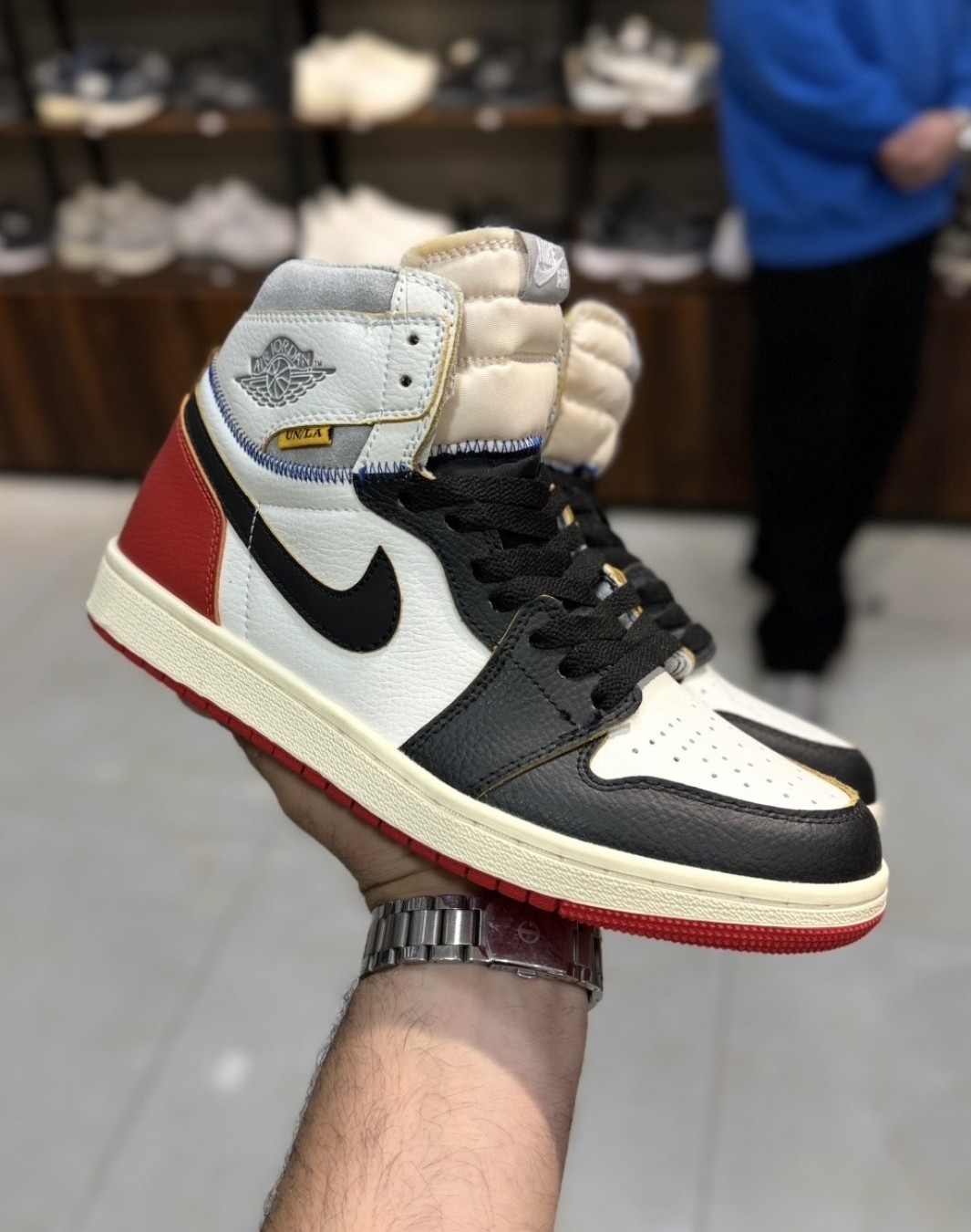 نایکی ایر جردن ۱ ساقدار یونیون ال ای || Nike Air Jordan 1 Retro High Union LA (کد ۷۳۶)