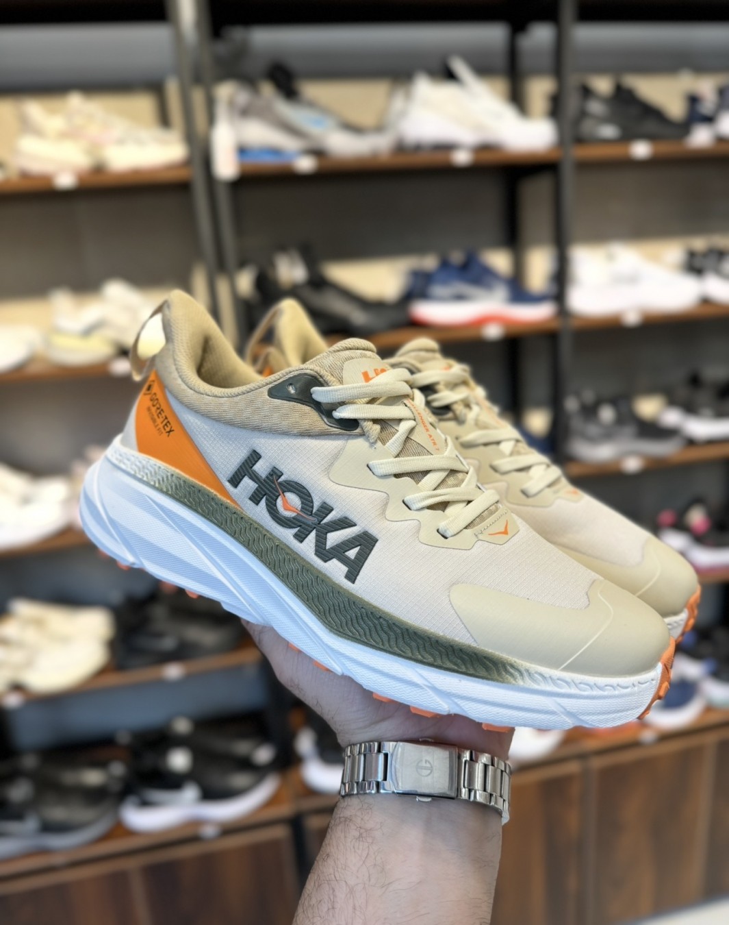 هوکا چلنجر ۷ گورتکس بژ || Hoka Challenger ATR 7 GoreTex Beige (کد ۷۵۳)