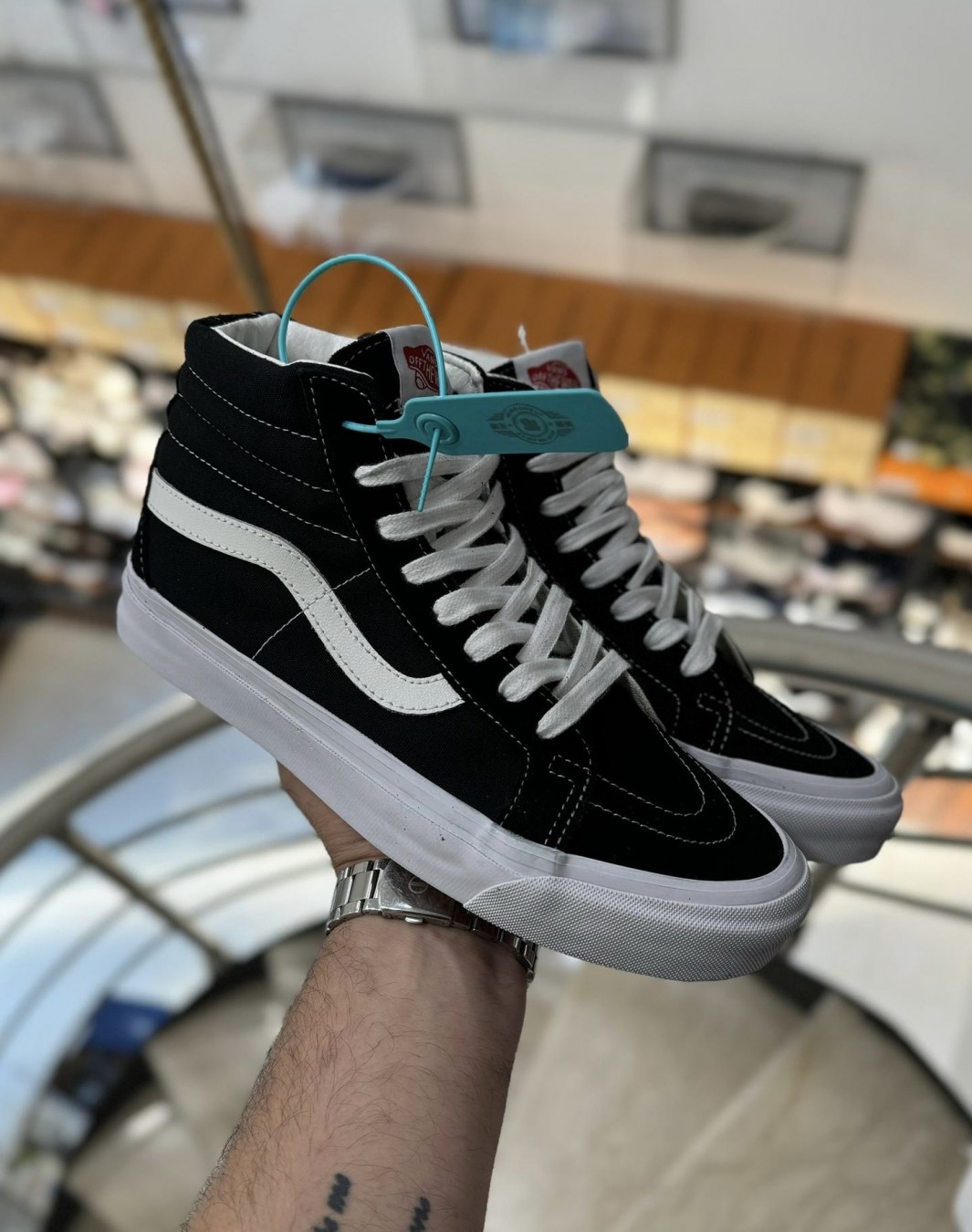 ونس اولد اسکول ساقدار مشکی || Vans SK8 Mid Reissue SF Black (کد ۷۶۲)