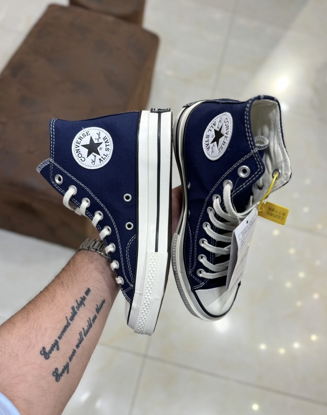 کانورس آل استار 1970 ساقدار سرمه ای || Converse All Star 1970 Navy (کد ۷۶۷)