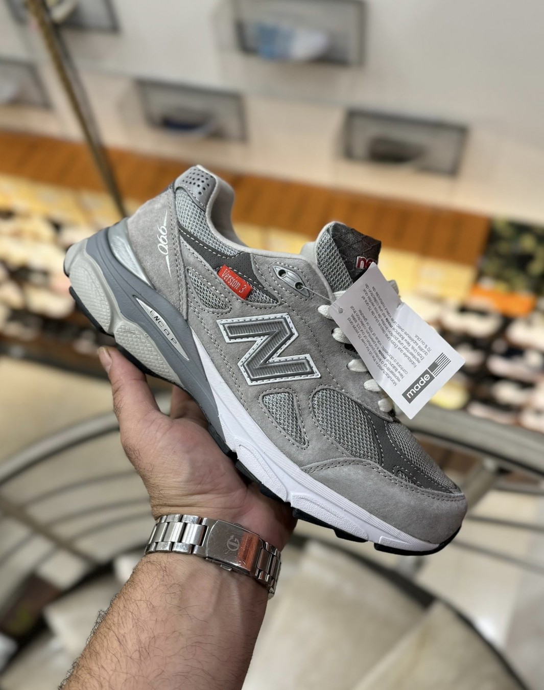 نیوبالانس 990 طوسی ورژن ۳ || New Balance 990 Gray (کد ۵۶۳)