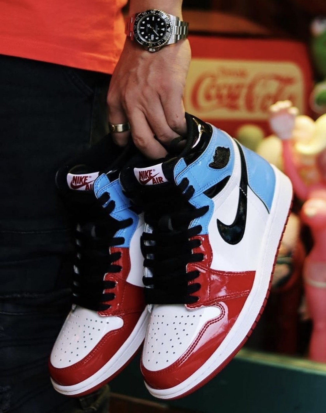 نایکی ایر جردن ۱ ساقدار یو ان سی شیکاگو || Nike Air Jordan 1 High Fearless UNC Chicago (کد ۷۹۶)