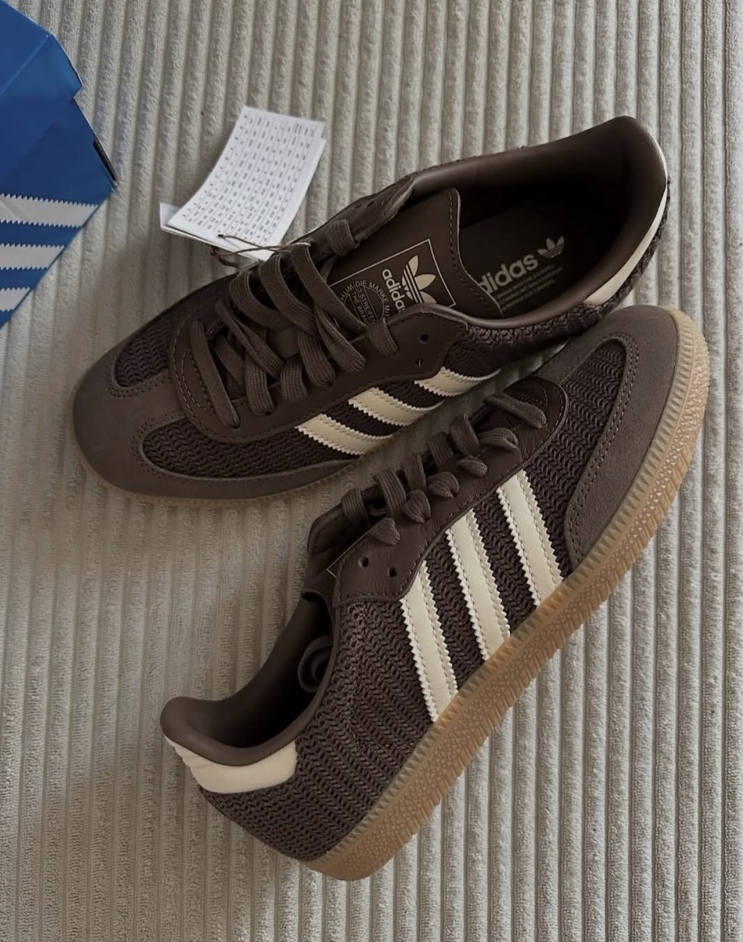 آدیداس اسپزیال قهوه ای حصیری || Adidas Spezial Woven Kinder (کد ۷۸۲)