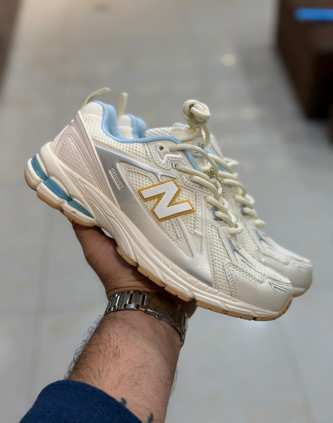 نیوبالانس 1906x کرم آبی || New Balance 1906x Cream Blue (کد ۸۰۸)