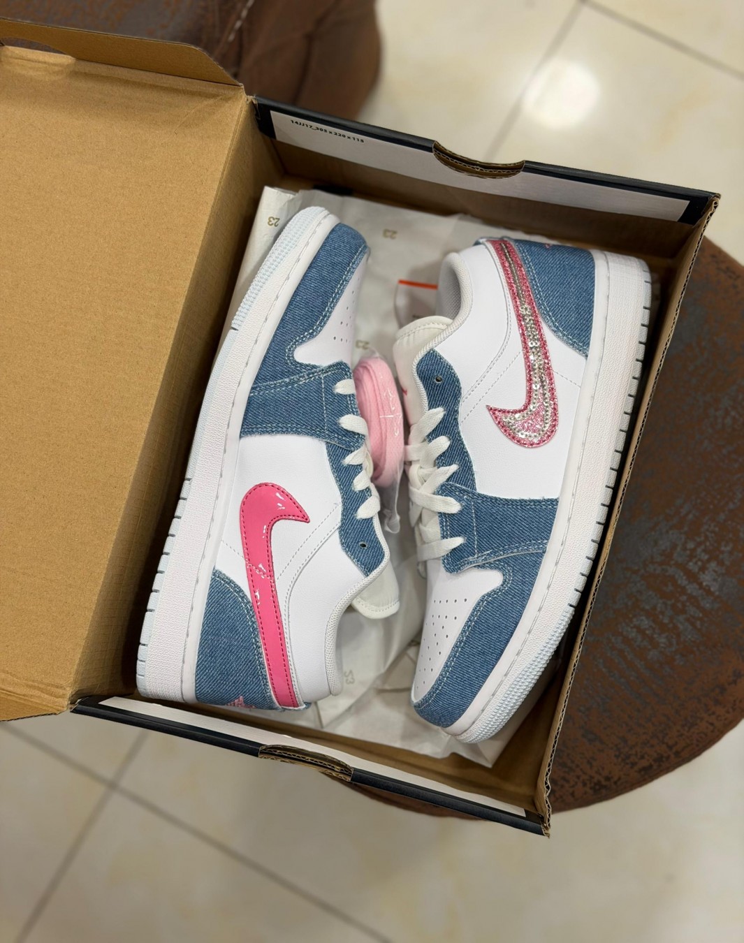 نایکی ایر جردن 1 بدون ساق دنیم