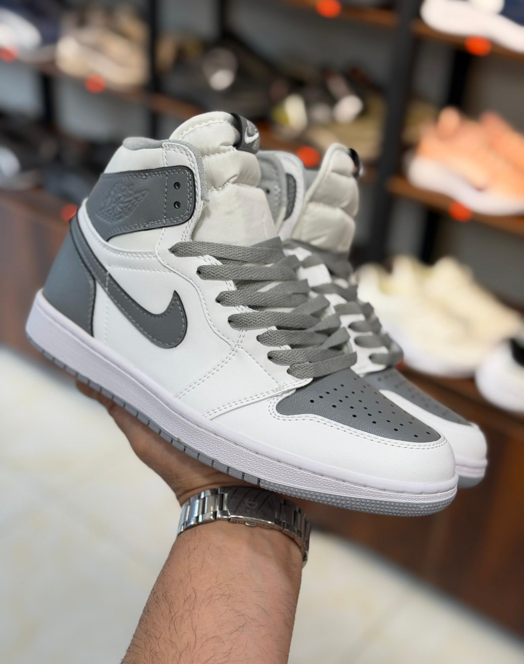 نایکی ایر جردن 1 ساقدار استیلث || Nike Air Jordan 1 mid OG Stealth (کد 209)