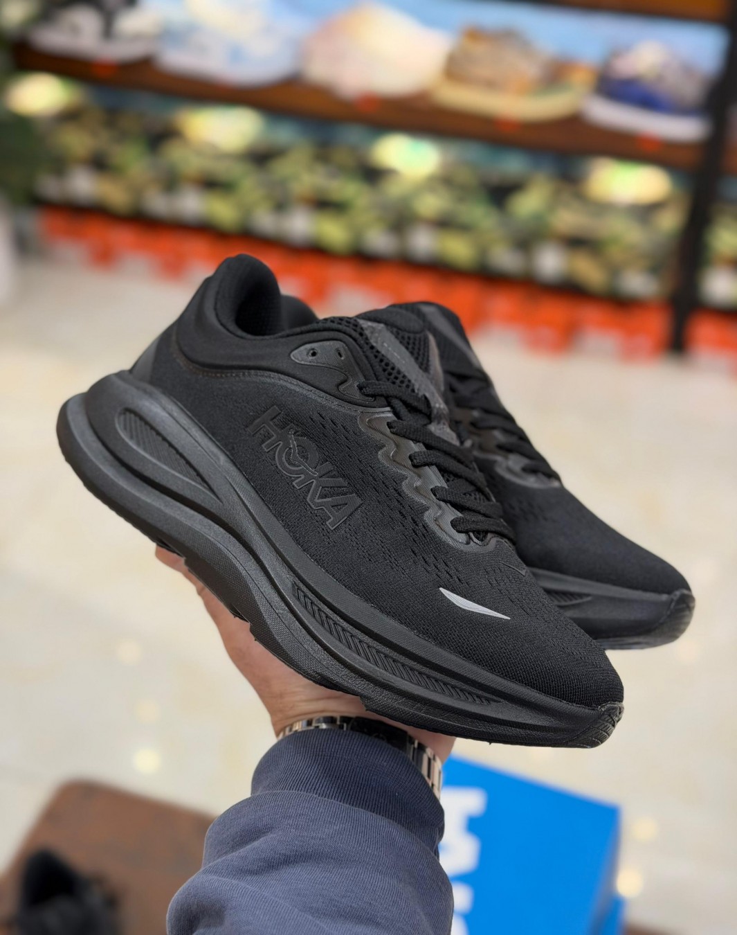 هوکا باندی 9 مشکی || Hoka Bondi 9 Black (کد ۸۳۰)