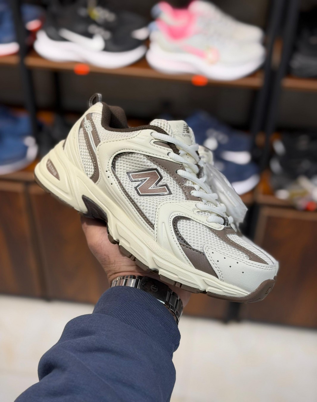 نیوبالانس 530 کرم قهوه ای || New Balance 530 Multi Brown (کد ۸۵۳)