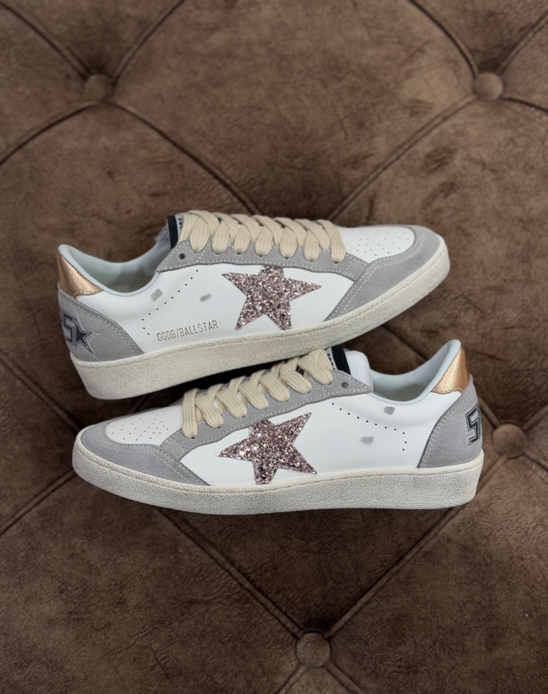 گلدن گوس بال استار گلیتر طوسی || Golden Goose BallStar Glitter Gray (کد ۸۸۲)
