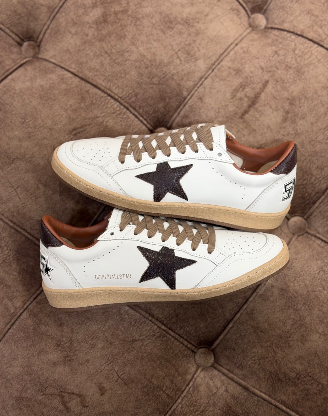 گلدن گوس بال استار کرم قهوه ای || Golden Goose BallStar Cream Brown (کد ۸۸۴)