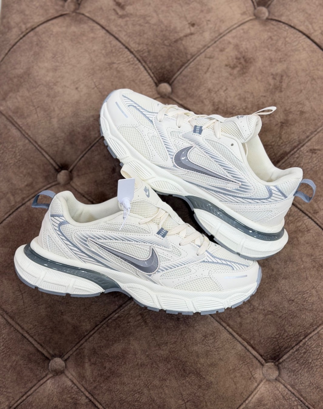 نایکی وی ۵ کی ران سفید طوسی || Nike V5K-6 Run Runtekk White Gray (کد ۸۷۱)