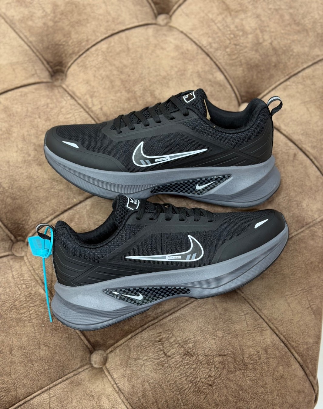 نایکی زوم پگاسوس 2 مشکی طوسی || Nike Zoom Pegasus 2 Black Gray (کد ۸۶۷)
